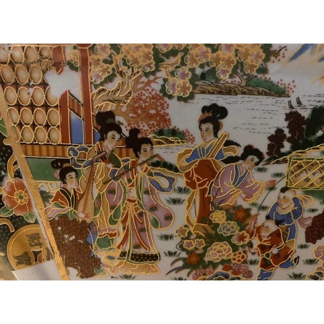 Ceramic Antique Satsuma Planter For Sale - Image 7 of 10