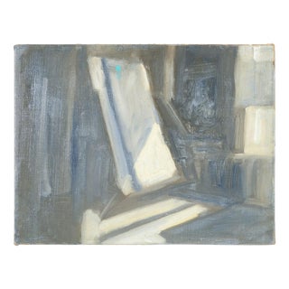 Robert Ladou, Interior View, Mid-20th Century, Oil Painting on Canvas For Sale