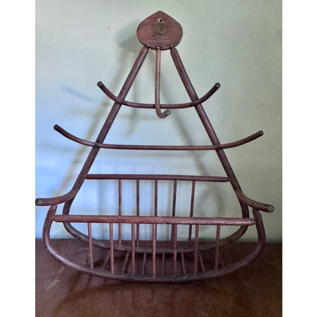Wood Vintage Bentwood Hat and Coat Rack, Early 20th Century For Sale - Image 7 of 9