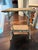 Late 19th century tortoise bamboo side table from France. The top is surrounded by a band of bamboo molding. The table is...