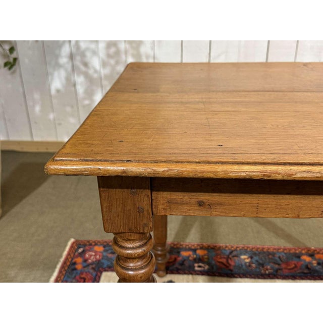 Antique Desk in Fir and Poplar, 1900s For Sale - Image 10 of 13