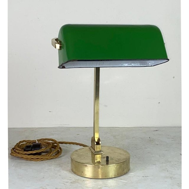 Art Deco Banker Table Lamp, Former Czechoslovakia, 1920s For Sale - Image 14 of 17