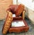 1980s Exquisite Lux Collection Club Chair and Matching Ottoman by Jeff Zimmerman, 2 Pieces For Sale - Image 10 of 12