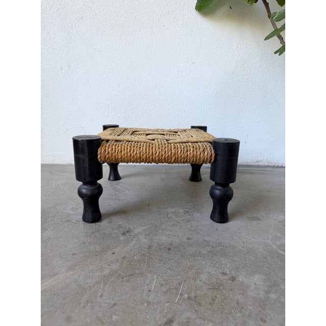 Small Low Stool by Audoux Minet, 1950s For Sale - Image 3 of 18