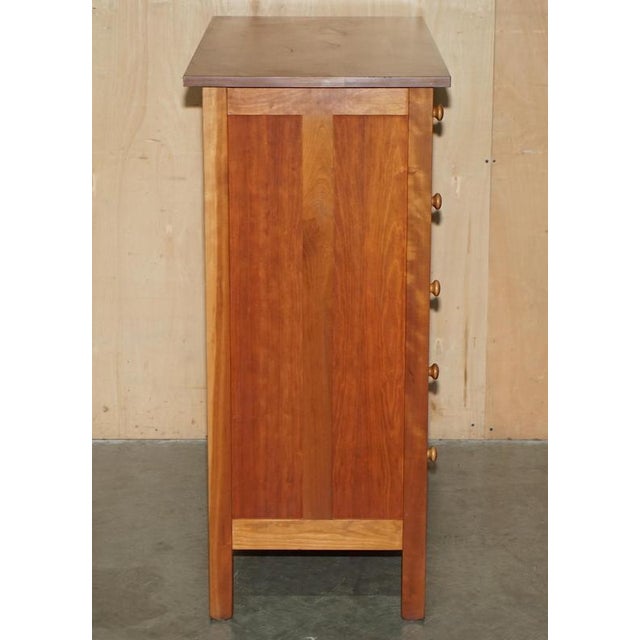 French Cherrywood Chest of 5 Drawers For Sale - Image 9 of 15