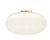 Contemporary Joanna Off White Ellipse Clutch For Sale - Image 3 of 4