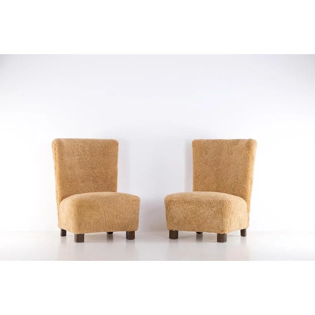 Brown Set of Swedish Modern Easy Chairs, 1940s For Sale - Image 8 of 12