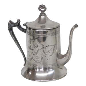 Sheffield Silver Plated Tea Coffee Pot Number 851 Early 1900s Made in Usa 4853b