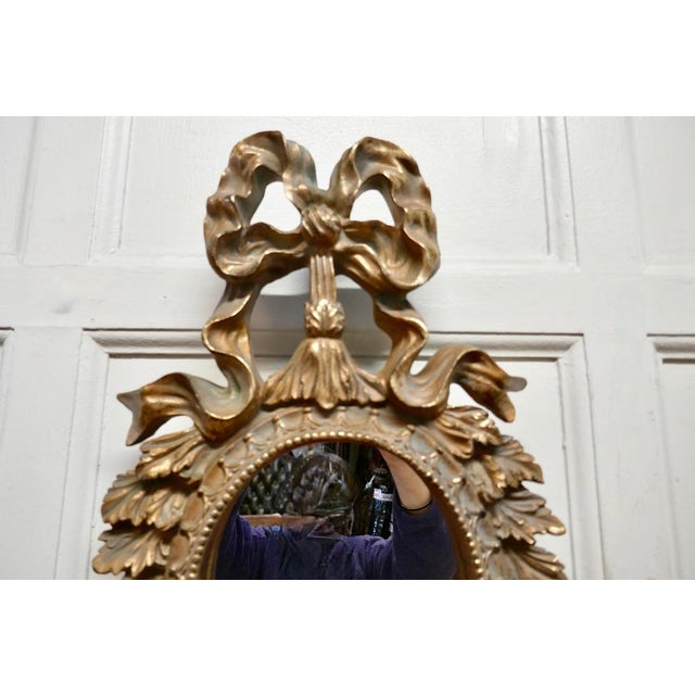 1980s Oval Rococo Gilt Wall Mirrors, 1980s, Set of 2 For Sale - Image 5 of 8