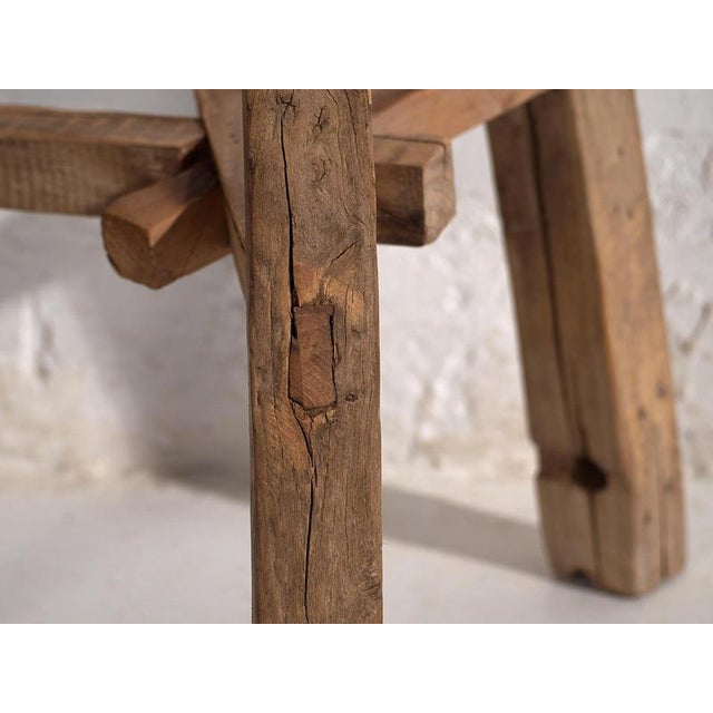 Vintage Round Stool, 1920 For Sale - Image 6 of 7