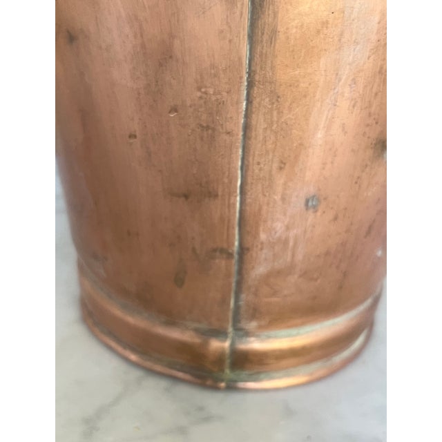 Copper Antique French Copper Watering Can, 19th Century For Sale - Image 8 of 11