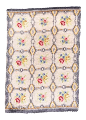 Vintage European Floral Garden Design Rug