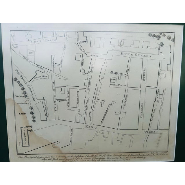 1807 J. T. Smith Framed Westminster London Map Engravings - Pair For Sale - Image 10 of 12