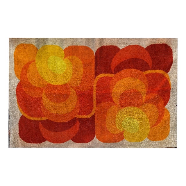 Large Vintage Pop Art Rug by Desso, 1970s For Sale