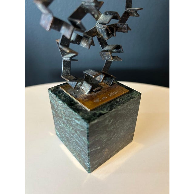 William De Lillo Bronze & Marble Mid Century Sculpture For Sale In Phoenix - Image 6 of 6