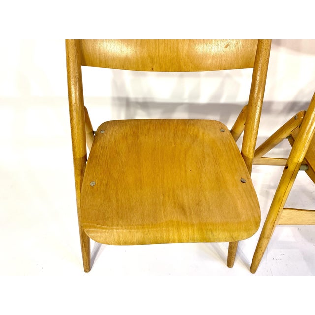 1970s SE 18 Folding Chairs by Egon Eiermann for Wilde+Spieth, 1970s, Set of 2 For Sale - Image 5 of 16