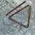 Mid 20th Century Vintage Rusted Metal Triangle Dinner Bell For Sale - Image 5 of 12