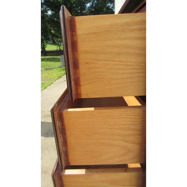 Brown 1980s Statton Lingerie Chest of Drawers Cherry Designer For Sale - Image 8 of 9