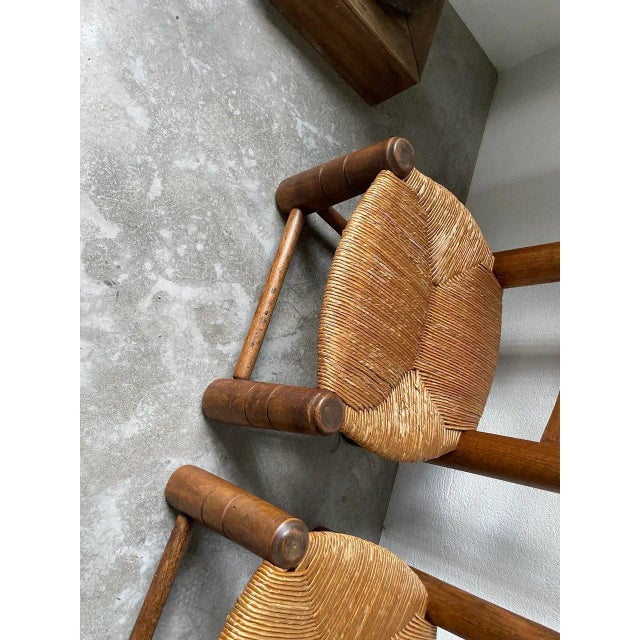 Low Fireplace Chairs in style of Charles Dudouyt, 1940s, Set of 4 For Sale - Image 12 of 13