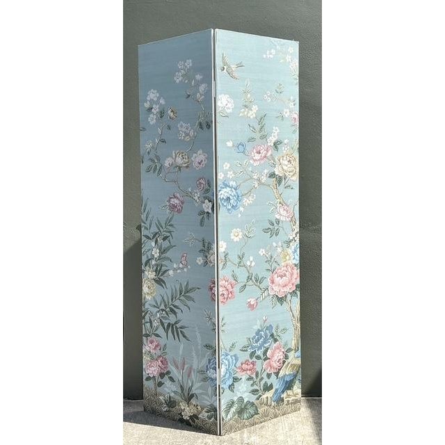 Chinoiserie Vintage Regency Wallpaper Panel Room Divider For Sale - Image 3 of 12