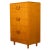 A good Mid Century Modern teak tall Danish style chest of drawers/ dresser, circa 1960. This very stylish dresser is in...