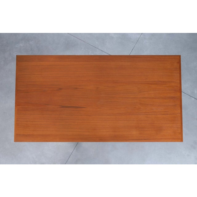 1960s Danish Modern Executive Teak Desk by Arne Vodder for h.p. Hansen For Sale - Image 10 of 12