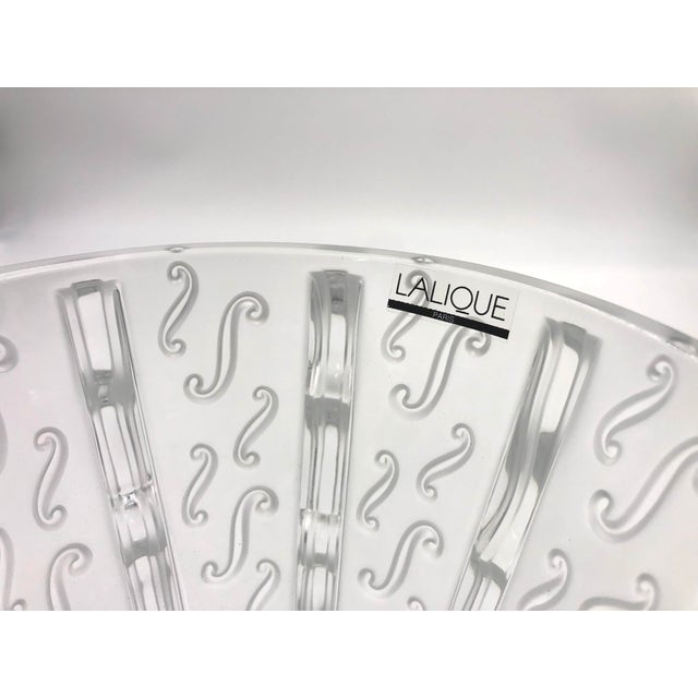 Modern 1990s Lalique Mossi Frosted Vase For Sale - Image 3 of 7