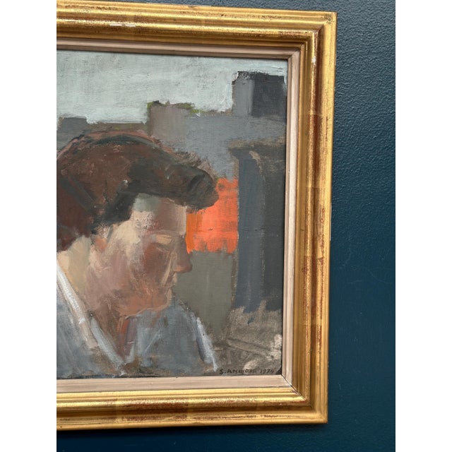 Sigrid Aminoff Oxenstierna, Figure in Profile, 1974, Oil on Panel, Framed For Sale - Image 15 of 18