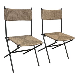 Crate & Barrel San Onofre Chairs, Pair For Sale