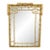 Italian Aesthetic 47" Faux Bamboo Gilt Wood Mirror With Greek Key Elements C1930 For Sale