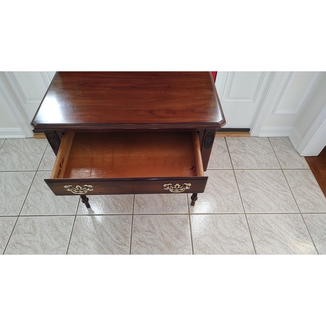 1980s 1980s Ethan Allen Cherry End/Night Table For Sale - Image 5 of 14
