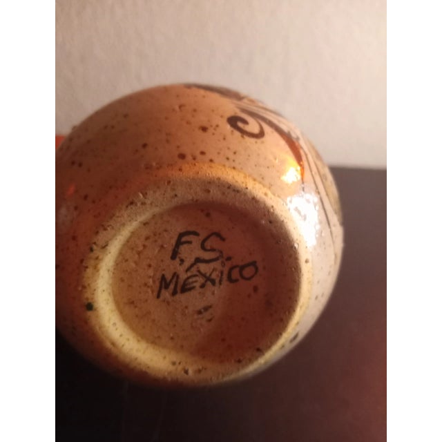 1970s Mexican Tonala Glazed Bud Vase For Sale In Dallas - Image 6 of 7