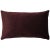 A rich wine colored scallop pattern in soft velvet gives the 12x19 inch rectangular Seigaiha Scallop Throw Pillow a...