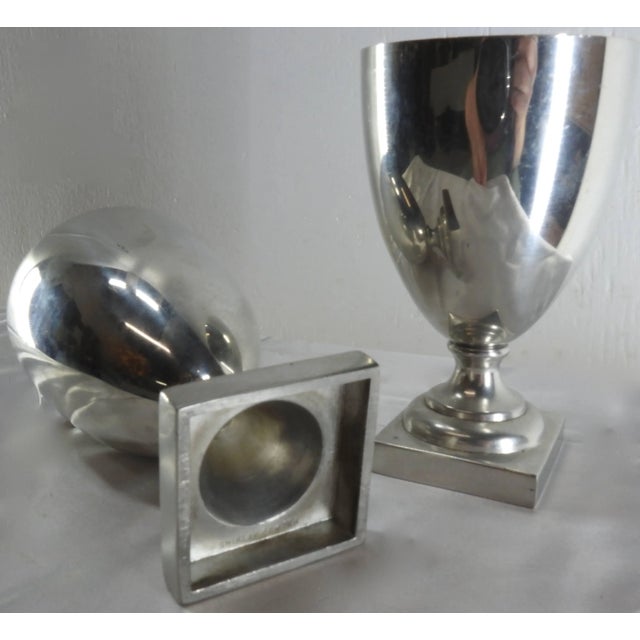 Williamsburg Shirley Pewter Pair of Goblets For Sale - Image 4 of 10