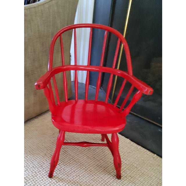 19th Century American Windsor Child's Armchair For Sale In Baltimore - Image 6 of 6
