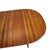 Brown 1980s Danish Modern Solid Teak Dining Table W/ Leaf, Oval Extension Table For Sale - Image 8 of 16