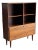 Rosewood Bookcase With Drop Down Door Denmark 1960s For Sale