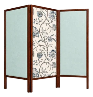 Three-Panel Screen in Brazilian Rosewood & Upholstered Fabrics by Sergio Rodrigues, 1960s
