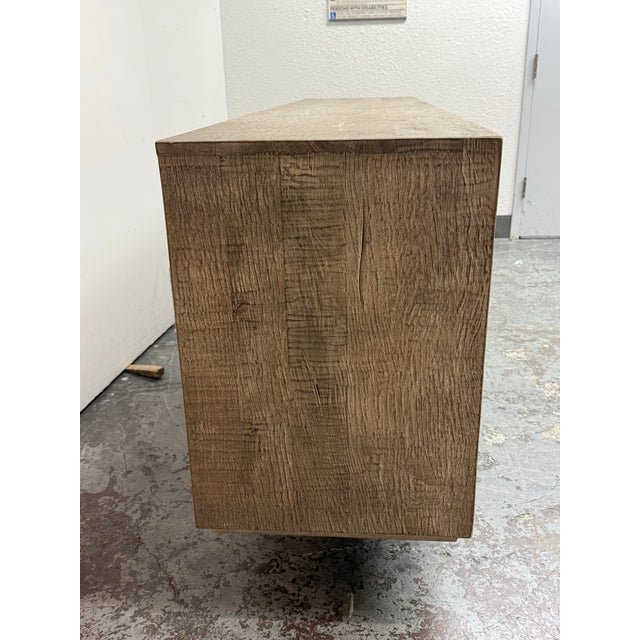 2010s Nils Verhoeven for Restoration Hardware Reclaimed Oak Wood Sideboard For Sale - Image 5 of 12