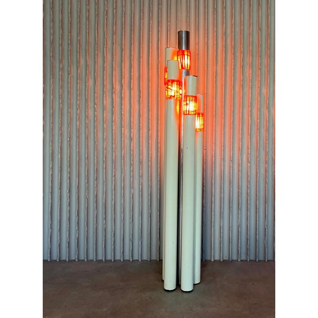 Glass Glass Vanessa Floor Lamp by Angelo Brotto for Esperia, Italy, 1960s For Sale - Image 7 of 10