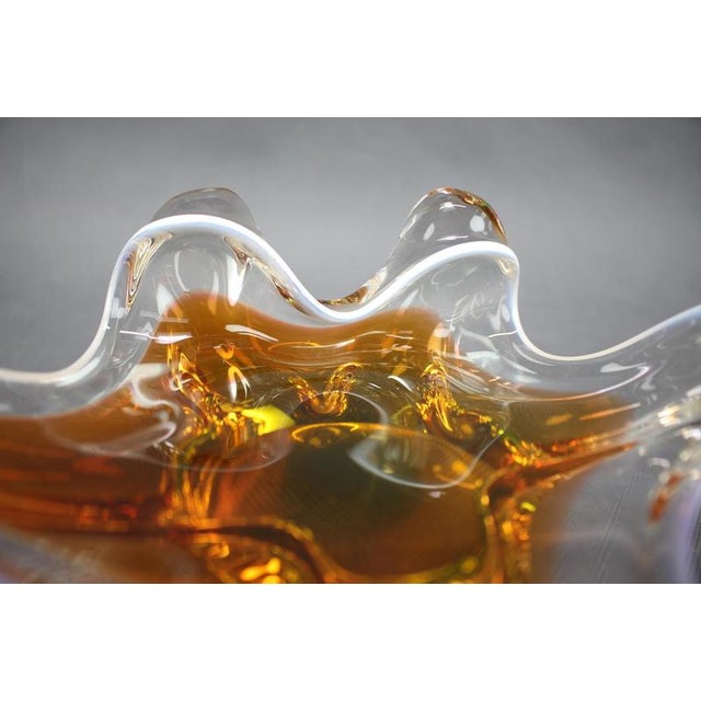 Mid-Century Czech Art Glass Bowl by Josef Hospodka, 1960s For Sale - Image 6 of 9