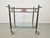 Hollywood Regency Regency Brass and Glass Serving Trolley, Italy, 1970s For Sale - Image 3 of 10