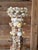 Vintage Handcrafted Coastal Seashell Encrusted Wood Pedestal Candleholder For Sale - Image 9 of 12