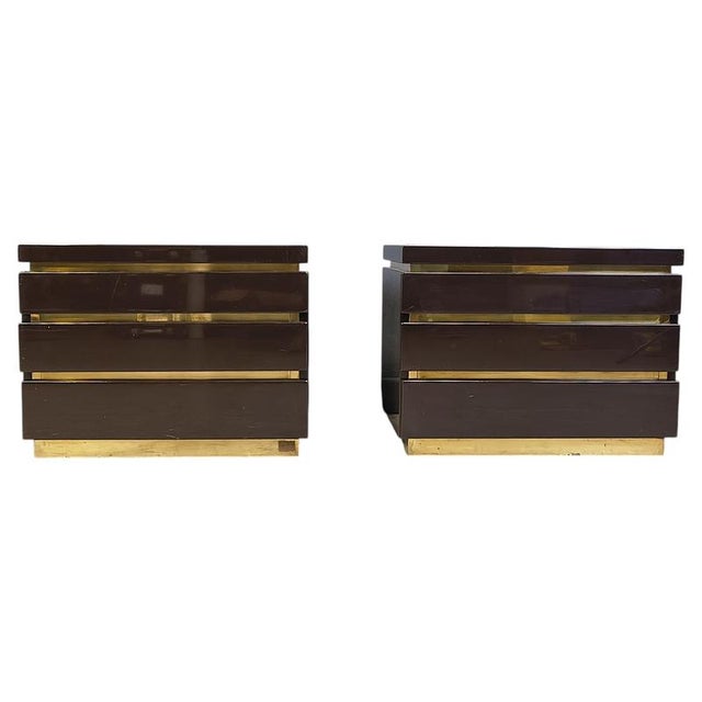 Bedside Cabinets from Jean Claude Mahey, 1970s, Set of 2 For Sale - Image 12 of 12