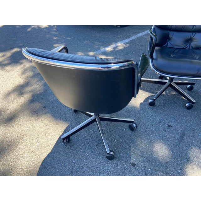 Vintage Mid Century Modern Knoll Pollock Desk Chairs Set of 4 For Sale - Image 17 of 18
