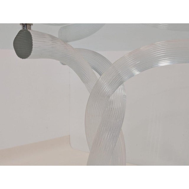 Glass Torsades Dining Table by Reflex Angelo For Sale - Image 7 of 11