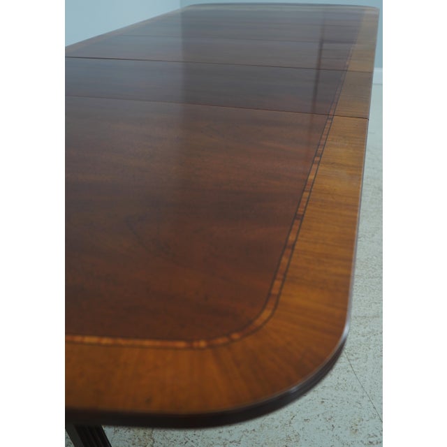 Baker Bill Sofield Inlaid Mahogany Dining Table For Sale - Image 15 of 18