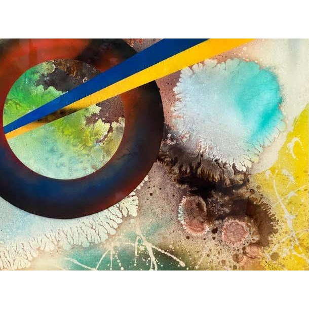 Geometric Abstract Painting For Sale In Los Angeles - Image 6 of 8