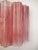 Pair of Murano Glass Tube Wall Sconces 5 Pink Alabaster Glass Tube For Sale - Image 4 of 9
