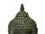Charcoal 6" Vintage Green Bronze Patina Metal Finish Rustic Buddha Head Display Figure For Sale - Image 8 of 8